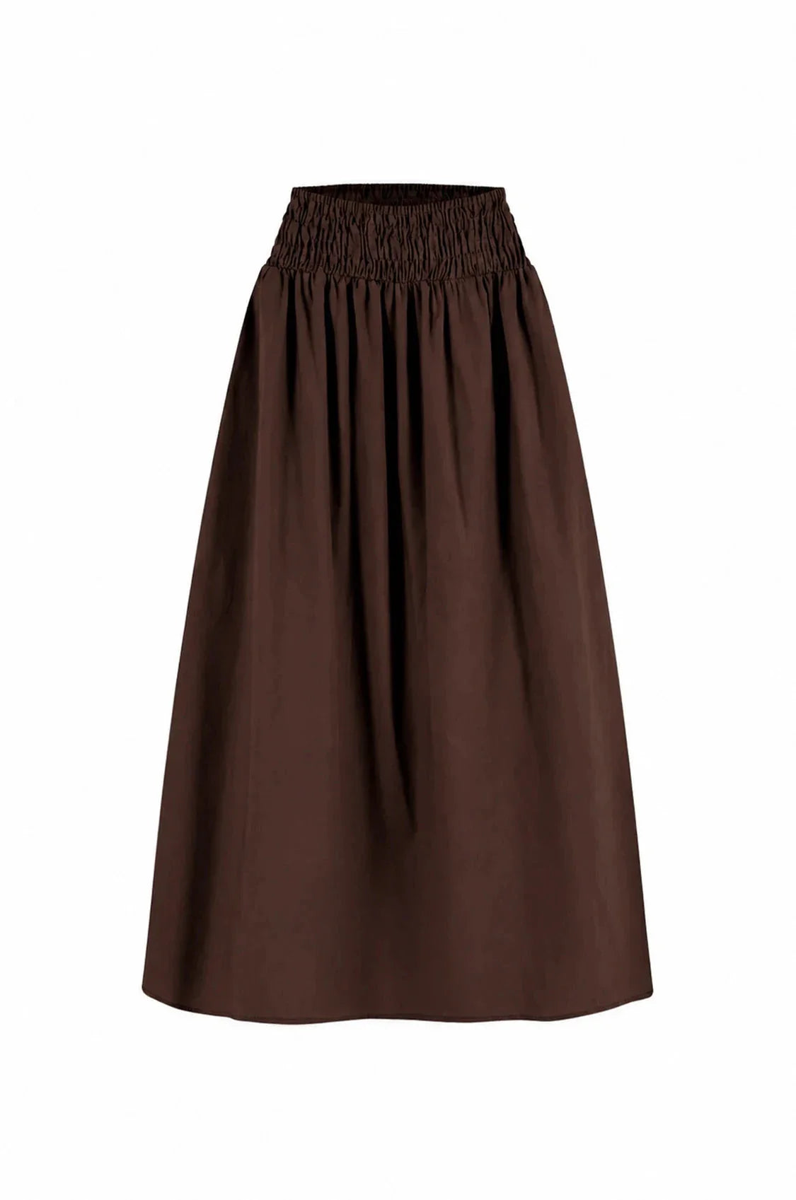 Brooke Midi A-Line Skirt Chocolate
