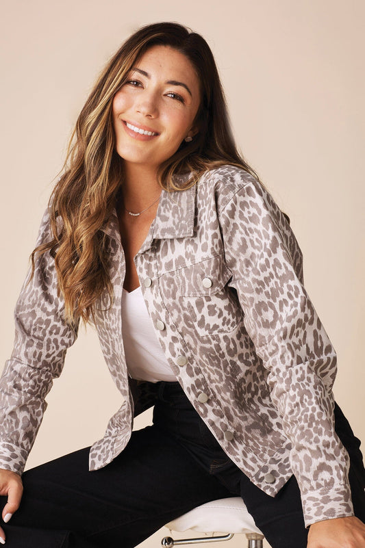 Aubree Animal Print Jacket