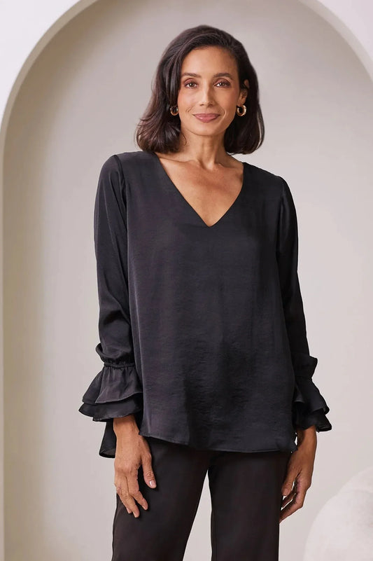 Lola Long Sleeve Top Black
