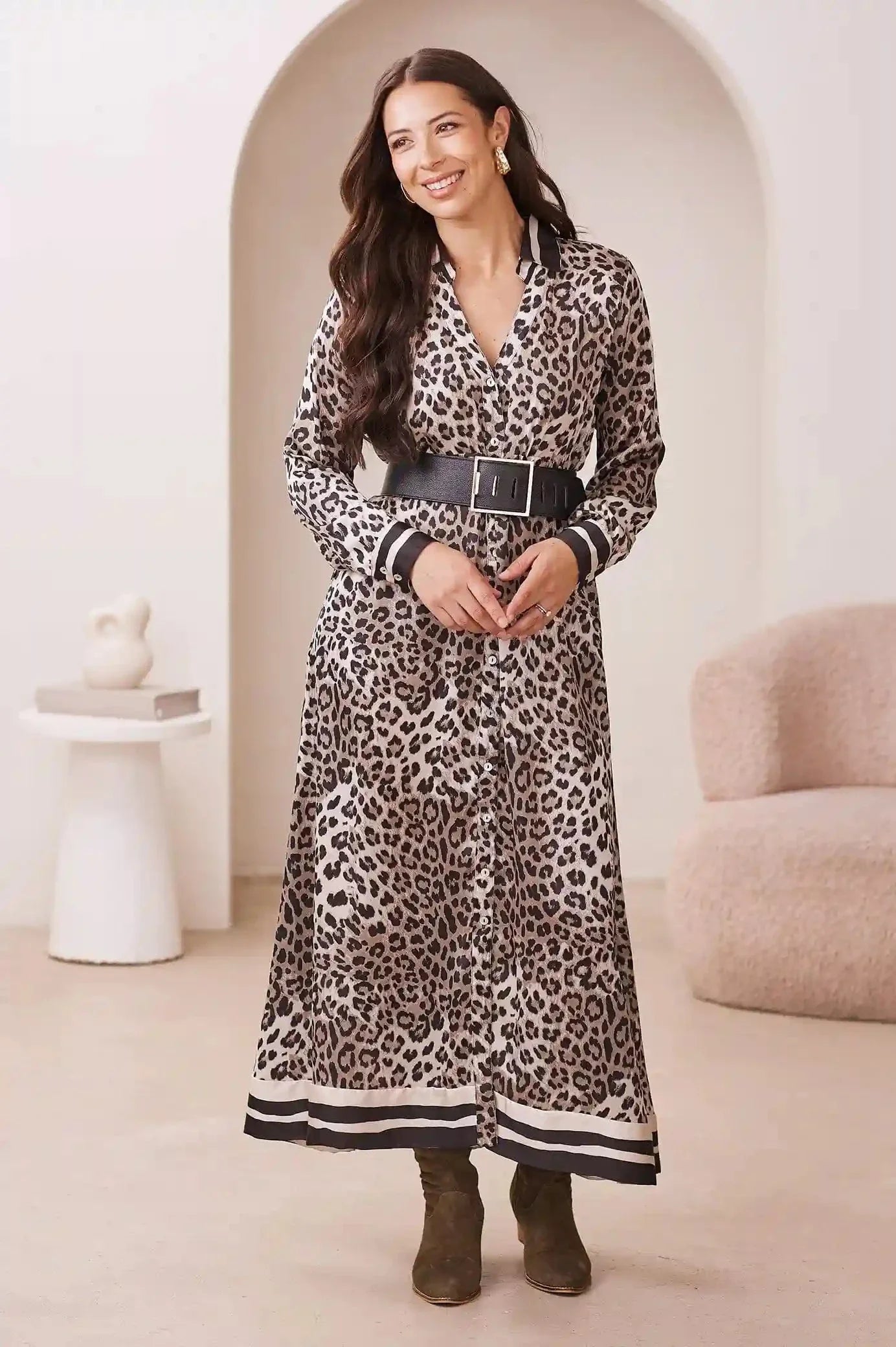 Mya Animal Print Dress