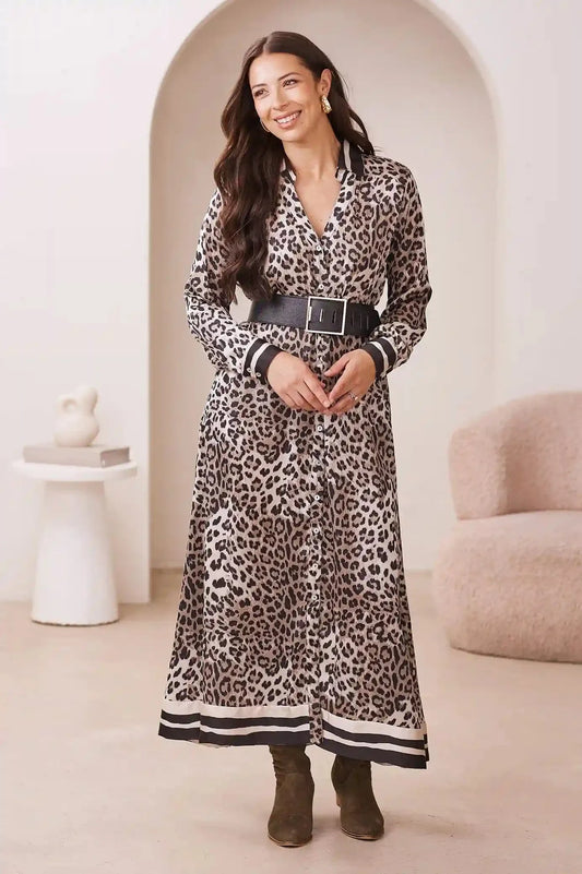 Mya Animal Print Dress