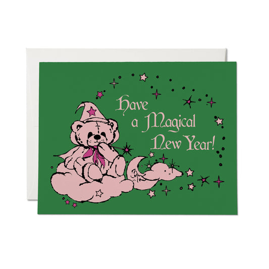 Beary New Year greeting card