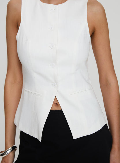 Theodosia Top White