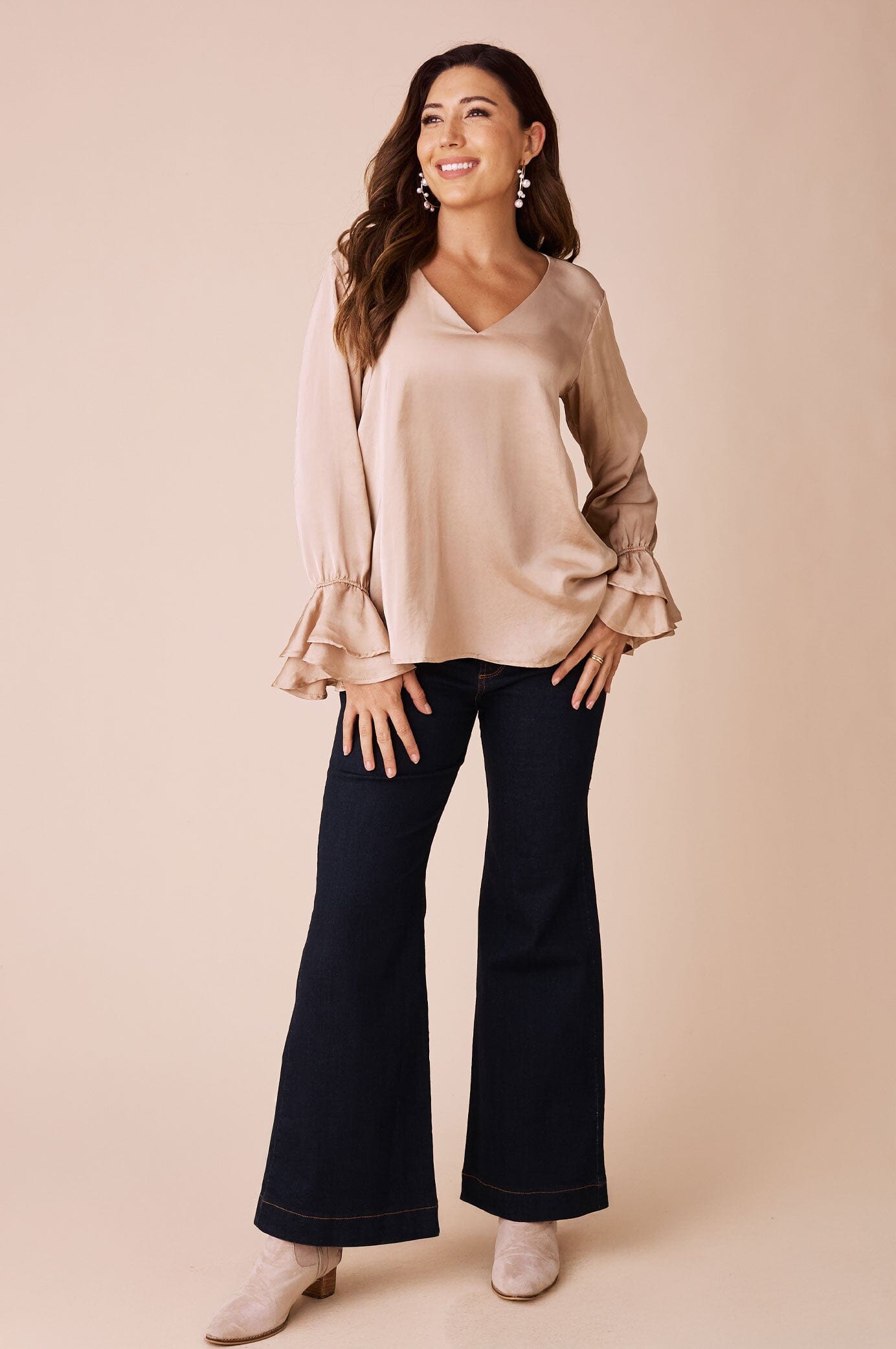 Lola Long Sleeve Top Espresso