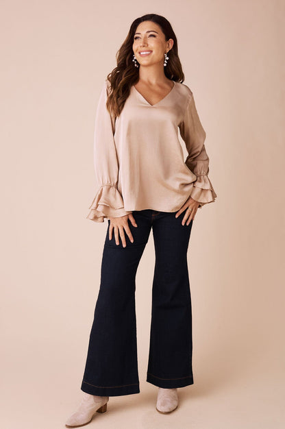 Lola Long Sleeve Top Espresso