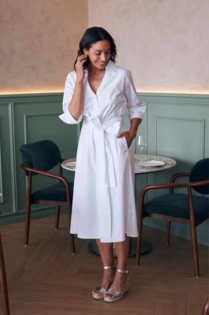 Celia Dress White