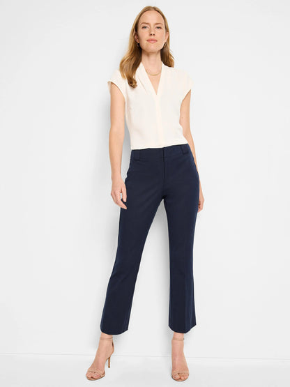 Plaza Demi Boot Cotton Bi-Stretch Ankle Pant