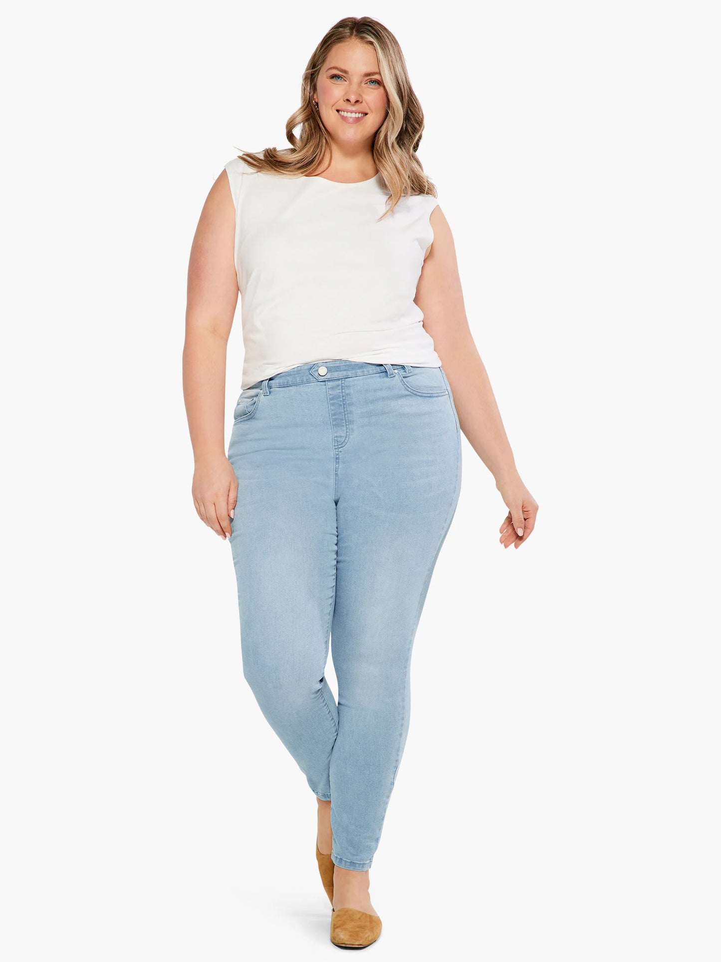 NZ Denim 28" Mid Rise Slim Ankle Jeans
