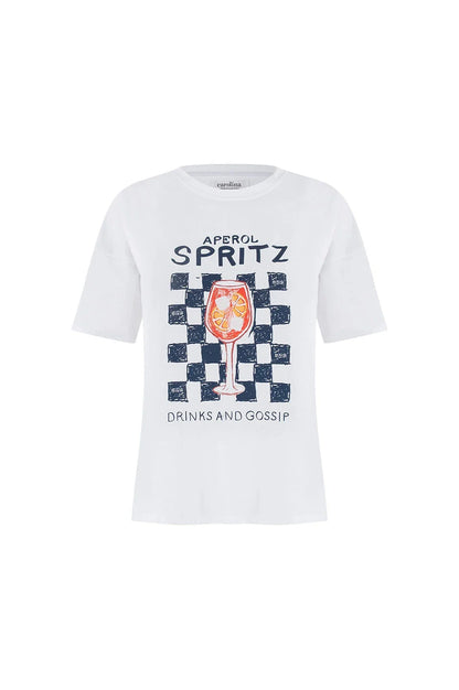 Aperol Oversized Graphic T-Shirt White