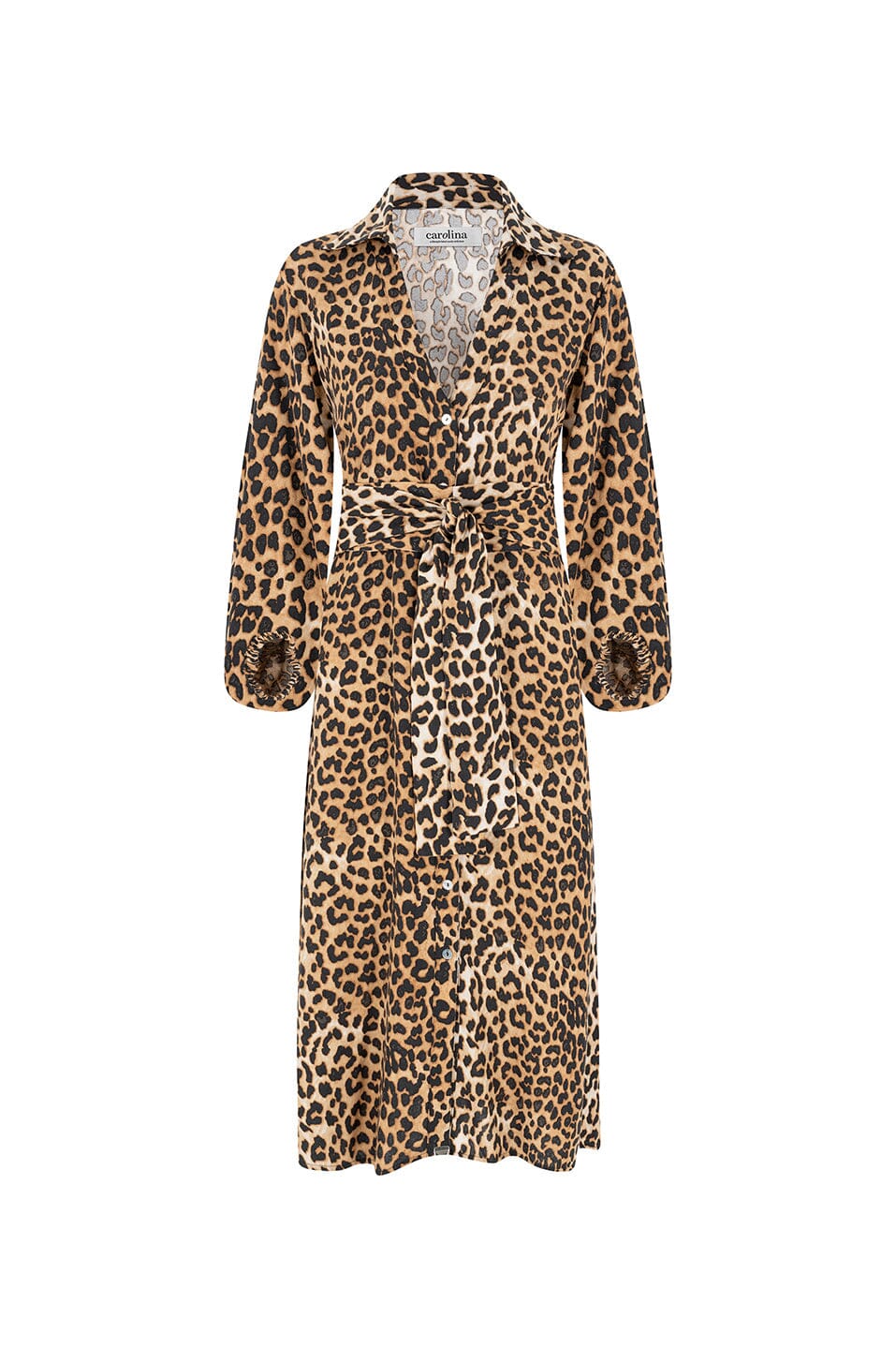 Arianna 3/4 Sleeve Animal Print Dress