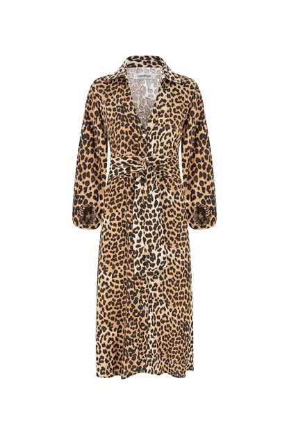 Arianna 3/4 Sleeve Animal Print Dress