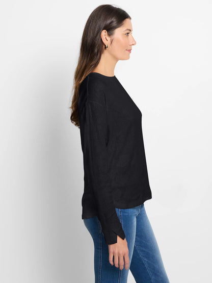Easy Fit Lace Knit Tee