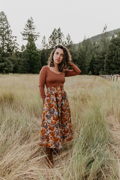 Camille Top in Sienna Brown
