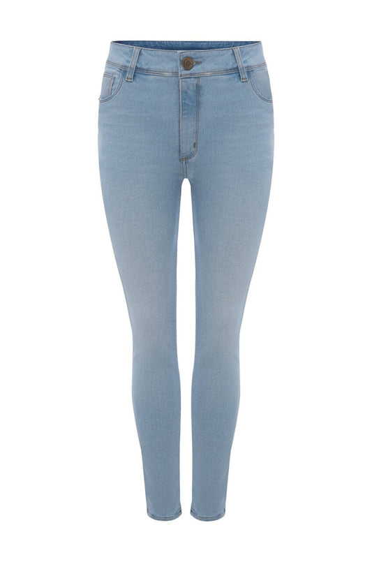 Haley Skinny Jeans Light Denim Blue High Rise