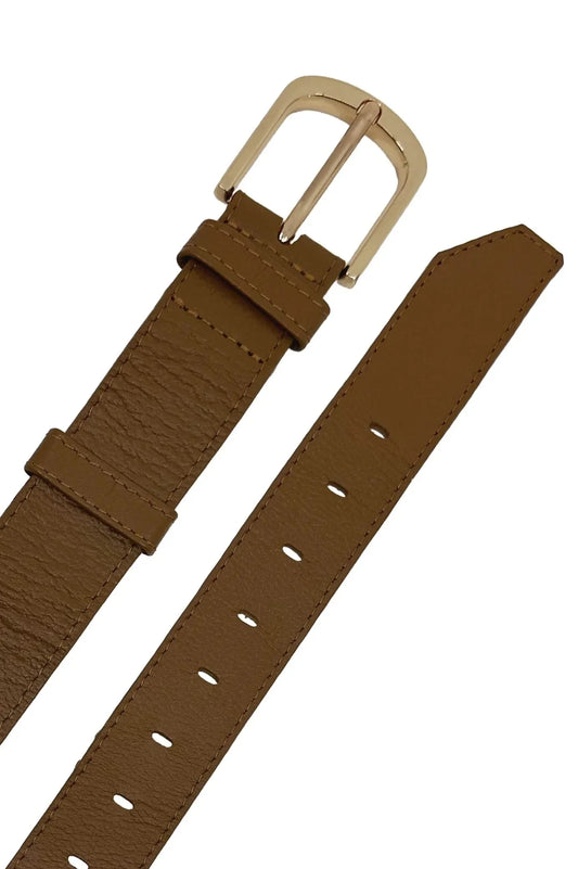 Jeans Belt Tan Soft Leather