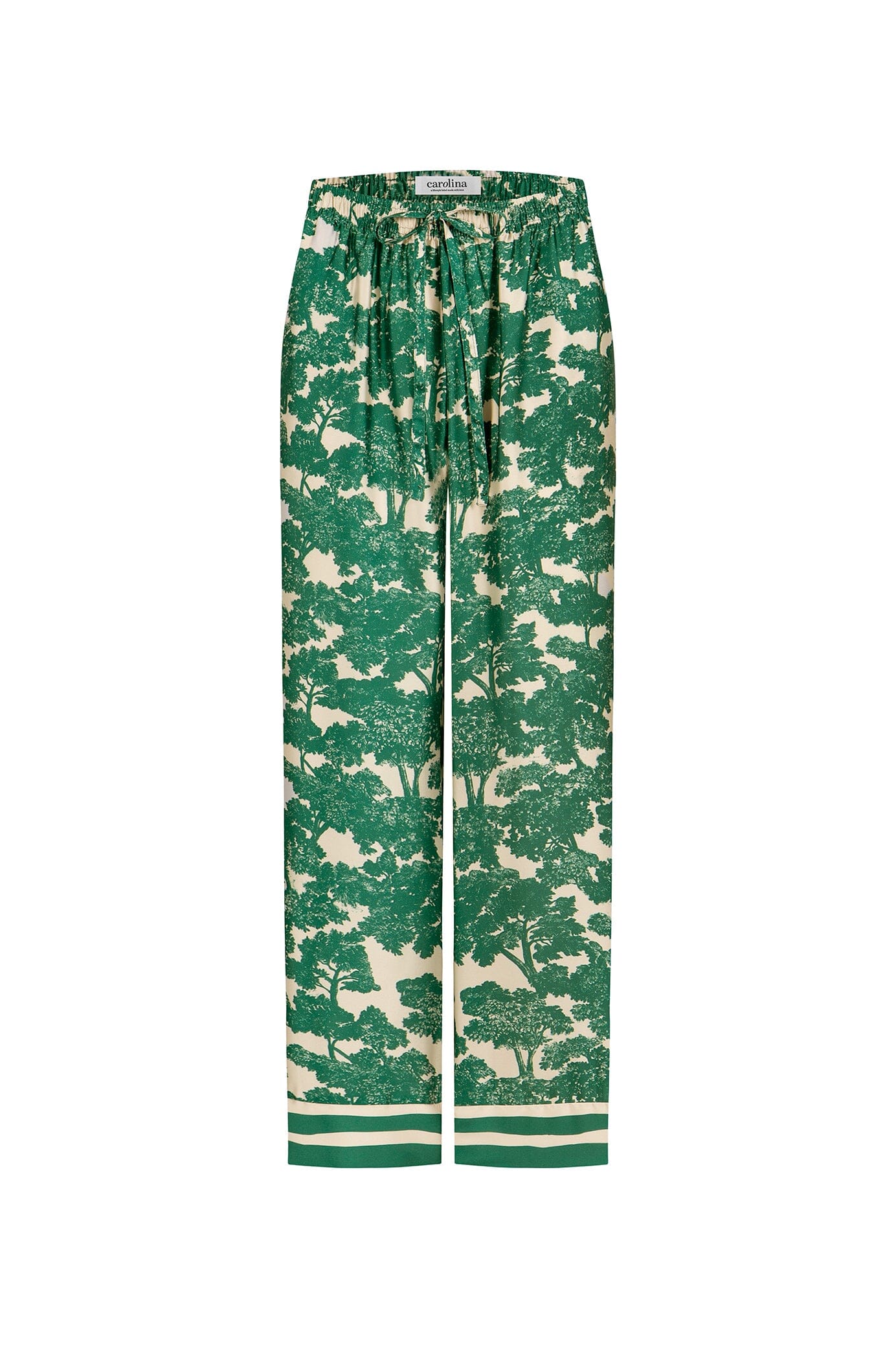 Lisa Print Pants Emerald