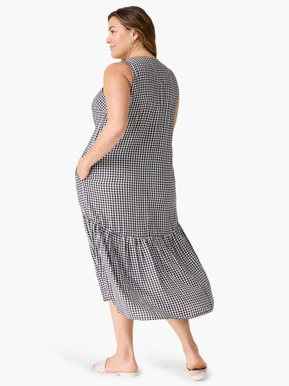 Drapey Gingham Dress