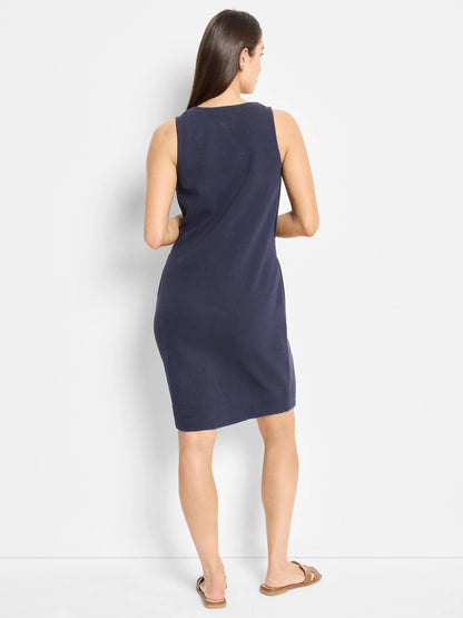 Textured Button Dress