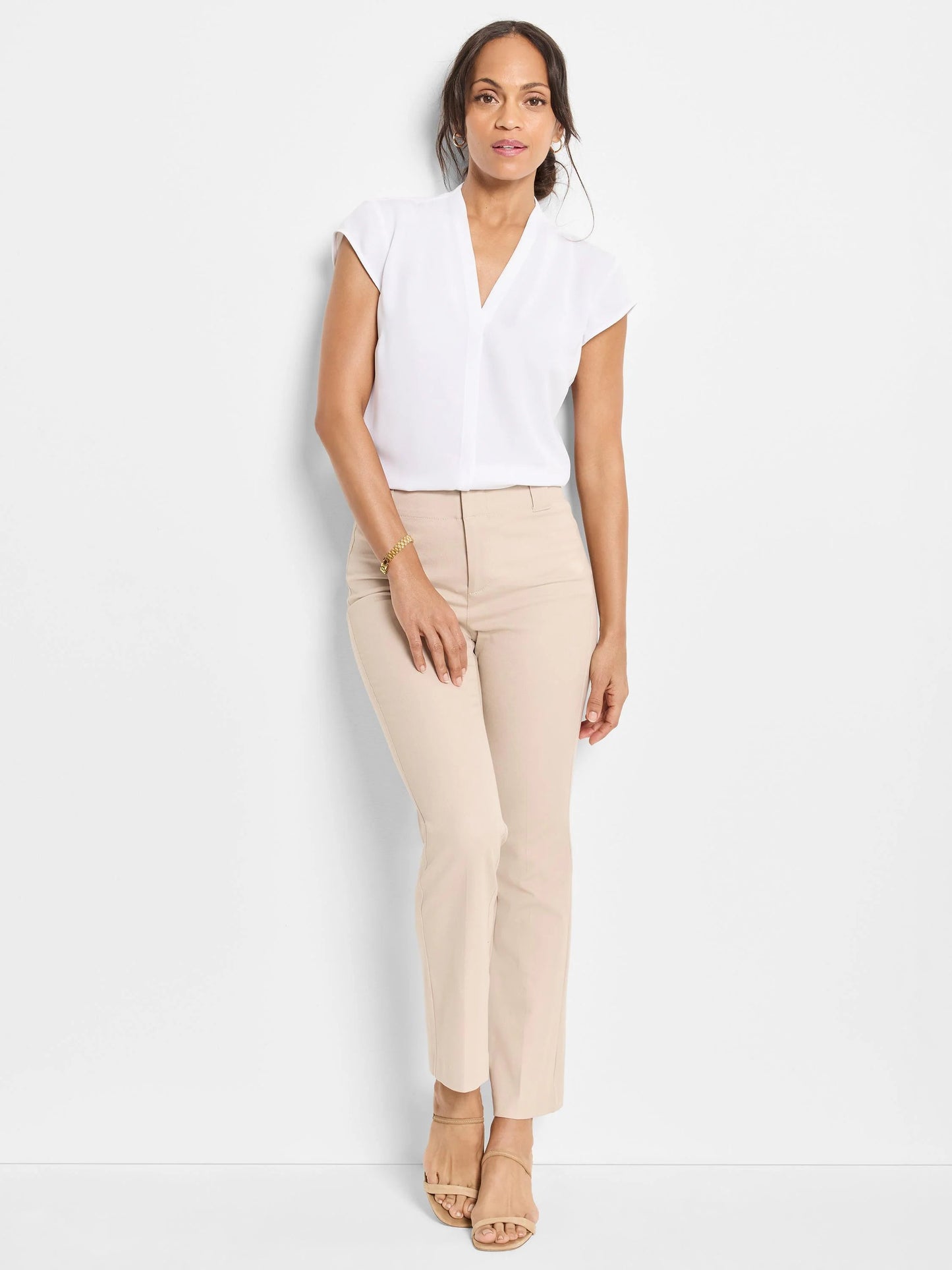 Plaza Demi Boot Cotton Bi-Stretch Ankle Pant