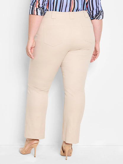 Plaza Demi Boot Cotton Bi-Stretch Ankle Pant