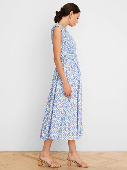 Embroidered Tile Amelia Dress