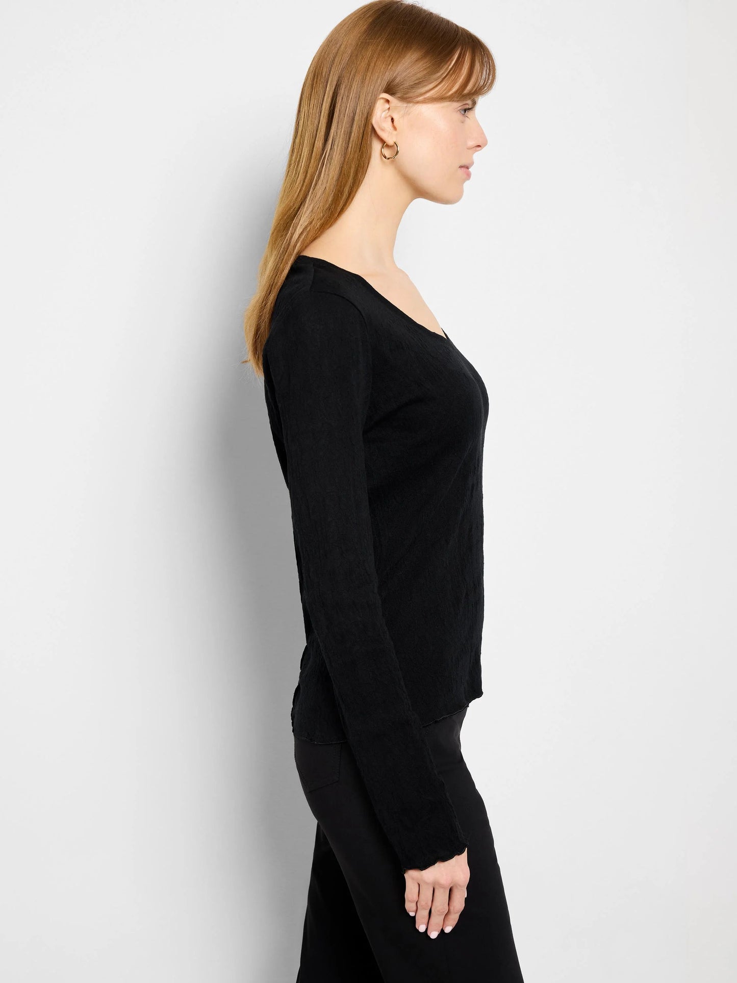 NZT Lace Knit V-Neck T-Shirt