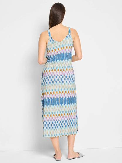 NZT Painted Blocks V-Neck Tank Dress