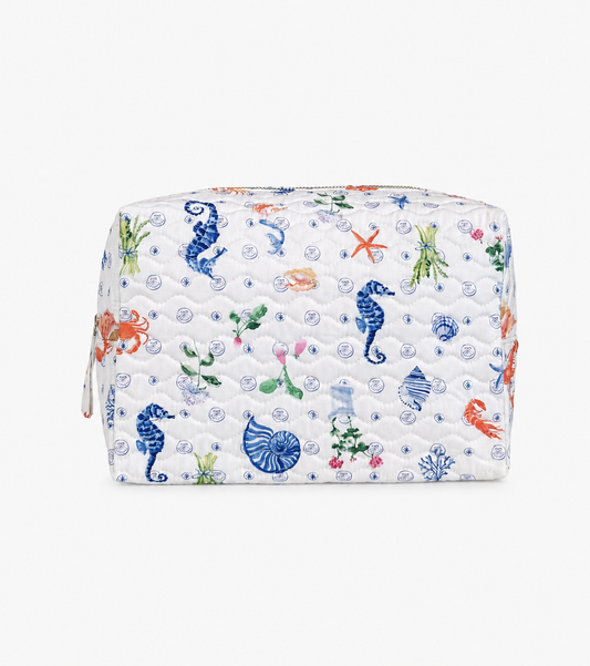 The Quilted Cosmetic Bag - Nantucket Seas
