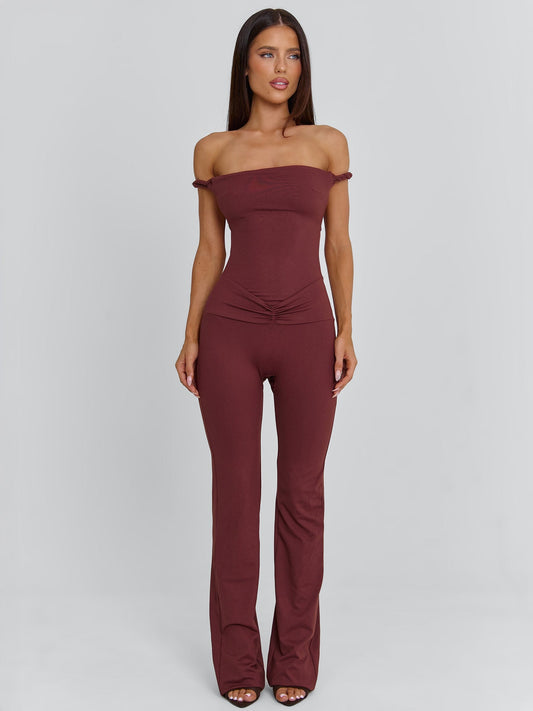 Posey Jumpsuit Dark Mauve