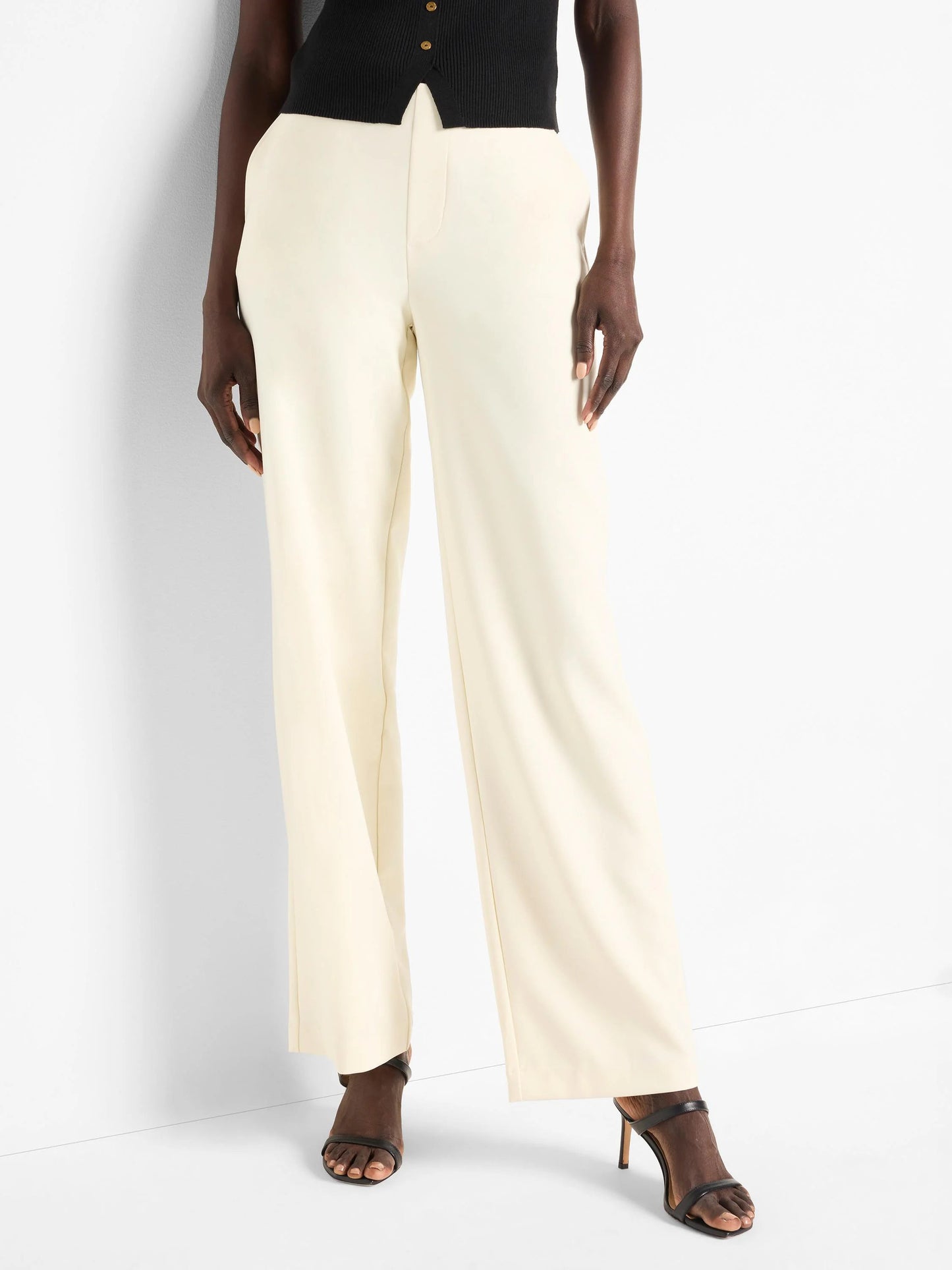 Stretch Knit Lenox Wide-Leg Pant