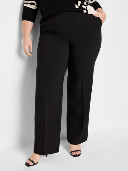 Stretch Knit Lenox Wide-Leg Pant