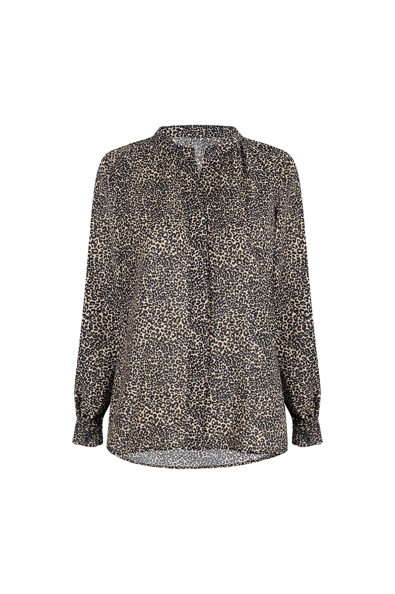 Tasha Animal Print Top Camel