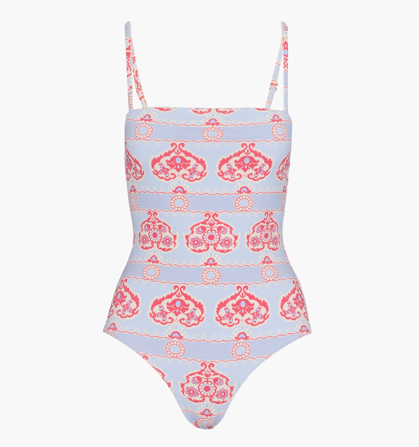 The Giana One Piece - Poppy Damask Stripe