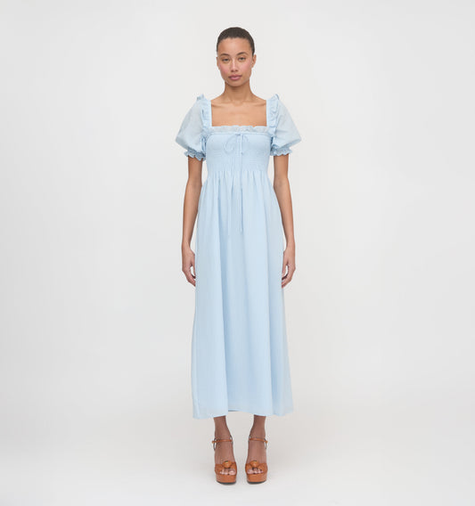 The Scarlett Nap Dress - Pale Blue