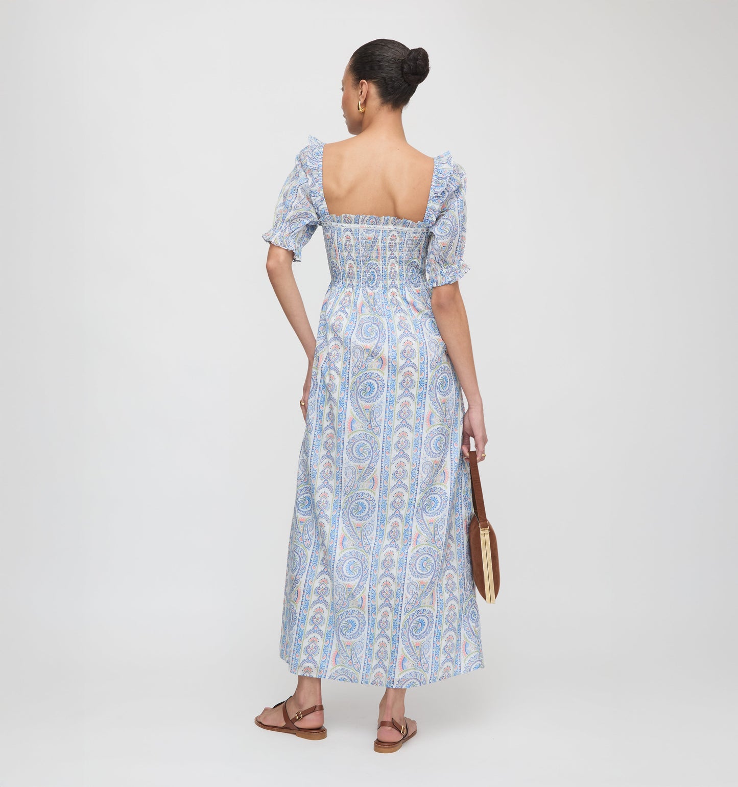 The Scarlett Nap Dress - Blue Corsica Paisley