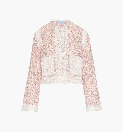 The Tory Top - Ivory Geo Ditsy