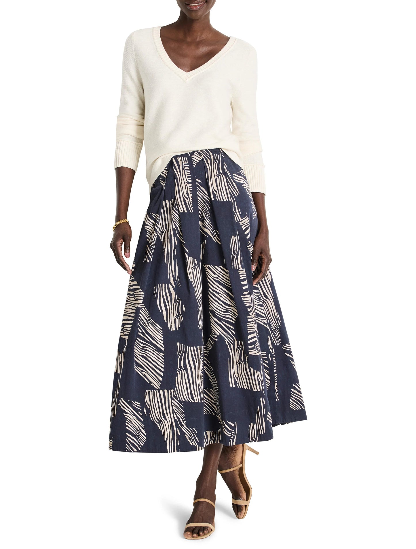 Zebra Stripe Skirt