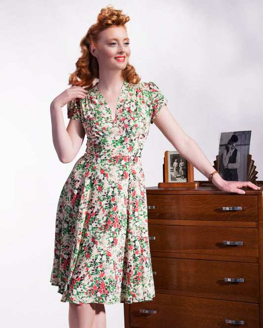1930s 'Ava' Tea Dress - Meadow
