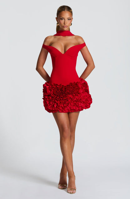 Aveta Mini Dress - Red