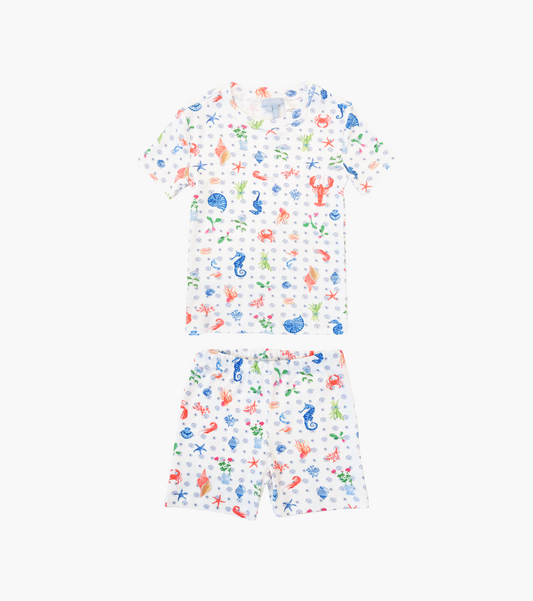 The Tiny Lou PJ Set - Nantucket Seas