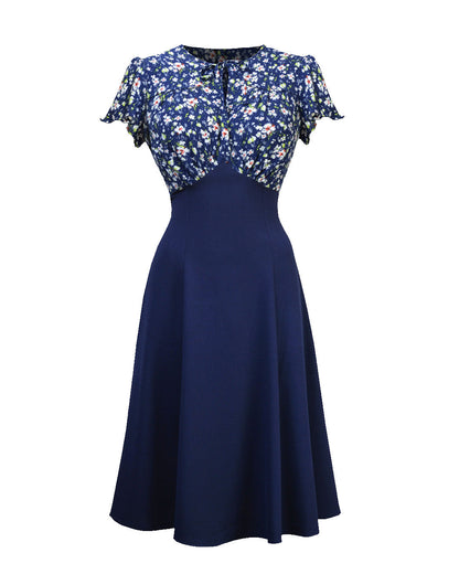 1940s Grable Tea Dress - Nightblossom