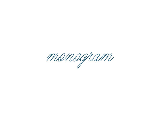 Monogram Fee $25