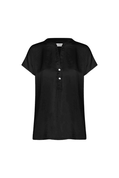 Nicole Short Sleeve Top Black