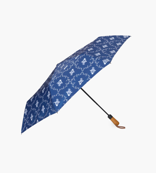 The Umbrella - Navy Trellis